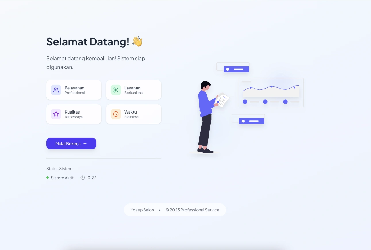 Yosep Salon - Management System (Back Office)