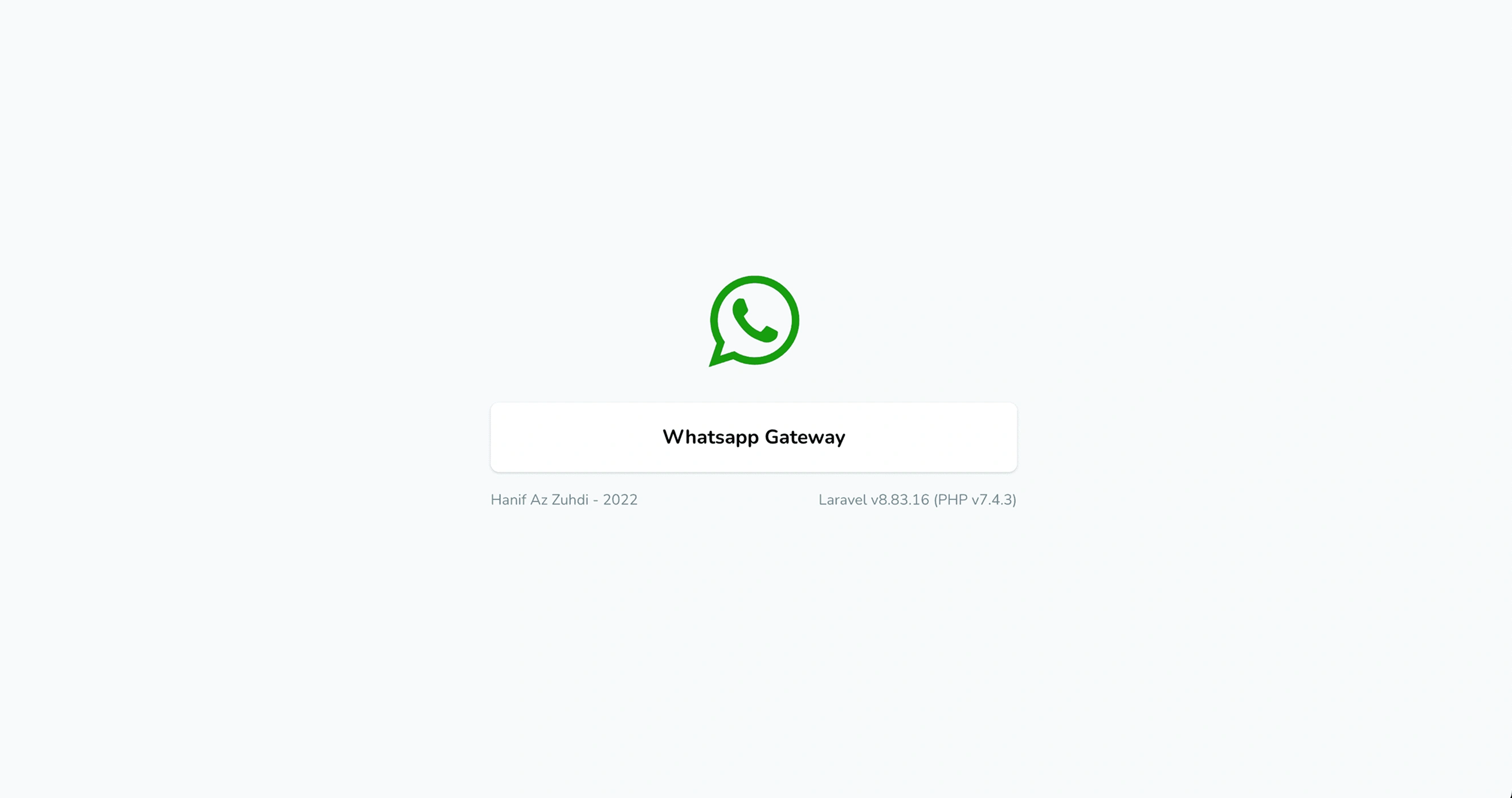 Whatsapp Gateway API